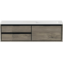 Skrinka pod umývadlo s dvoma zásuvkami a umývadlom na dosku