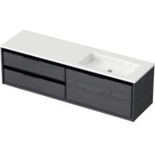 Skrinka pod umývadlo s dvomi zásuvkami a umývadlom