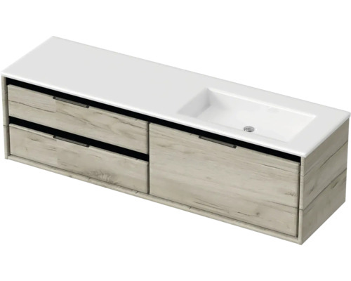 Skrinka pod umývadlo s dvoma zásuvkami a umývadlom
