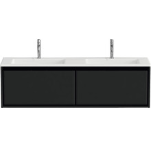 Skrinka pod umývadlo s dvoma umývadlami a dvoma batériami