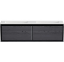 Skrinka pod umývadlo s dvoma umývadlami a dvoma zásuvkami