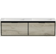 Skrinka pod umývadlo s dvoma zásuvkami a dvojitým umývadlom