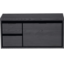 Drevená spodná skrinka so zásuvkami a dverami do kúpeľne