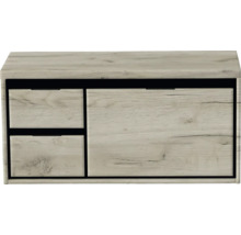 Skrinka na topánky s dvoma zásuvkami a jedným výklopom