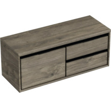 Závesná skrinka pod umývadlo s dvomi zásuvkami