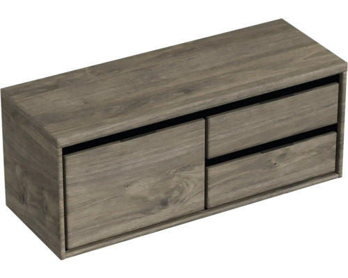 Závesná skrinka pod umývadlo s dvomi zásuvkami