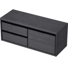 Závesná skrinka pod umývadlo s dvomi zásuvkami