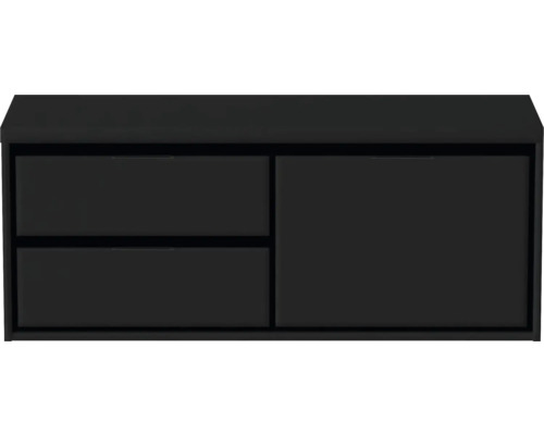 Závesná skrinka pod umývadlo s dvomi zásuvkami a jednými dvierkami