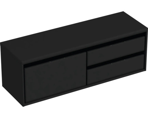 Závesná skrinka so zásuvkami a dvierkami