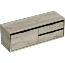 Závesná skrinka pod umývadlo s dvoma zásuvkami