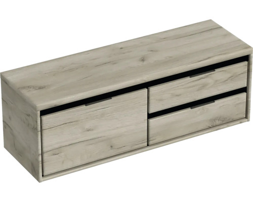 Závesná skrinka pod umývadlo s dvoma zásuvkami