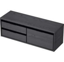 Skrinka pod umývadlo s dvomi zásuvkami a jednými dvierkami