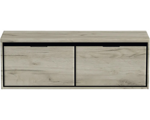 Skrinka na topánky s dvomi priehradkami vo vzore dreva