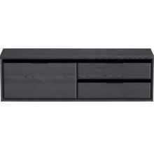 Závesná skrinka pod umývadlo s jednými dvierkami a dvoma zásuvkami