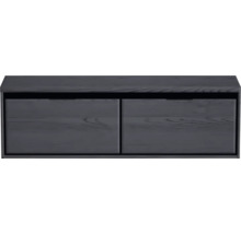 Závesná skrinka pod umývadlo z dreva s dvomi zásuvkami