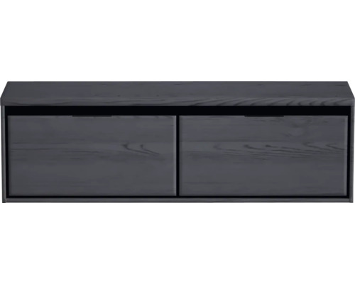 Závesná skrinka pod umývadlo z dreva s dvomi zásuvkami