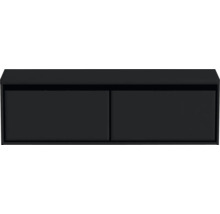 Čierna skrinka pod umývadlo s dvomi dvierkami