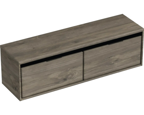 Závesná skrinka pod umývadlo s dvoma zásuvkami