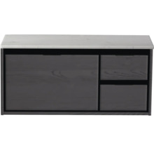 Skrinka pod umývadlo so zásuvkami a mramorovou doskou