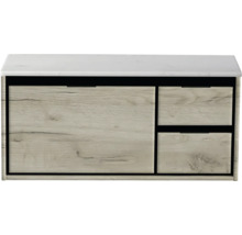 Skrinka pod umývadlo s dvomi zásuvkami a umývadlovou doskou