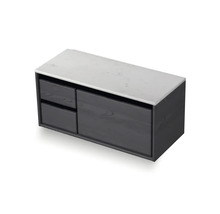 Skrinka pod umývadlo s dvomi zásuvkami a jednou policou