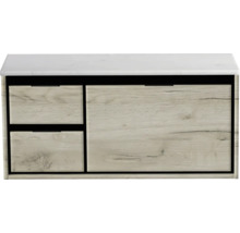 Skrinka pod umývadlo s dvoma zásuvkami a odkladacou plochou