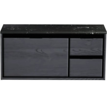 Skrinka pod umývadlo so zásuvkami a kamennou doskou