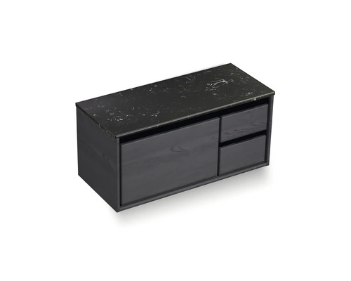 Skrinka pod umývadlo so zásuvkami a kamennou doskou