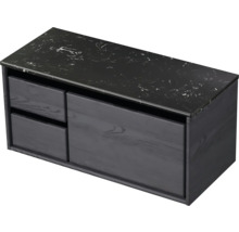 Skrinka pod umývadlo s dvomi zásuvkami a kamennou odkladacou plochou