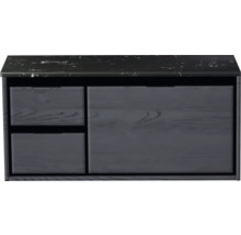 Skrinka pod umývadlo s dvomi zásuvkami a doskou