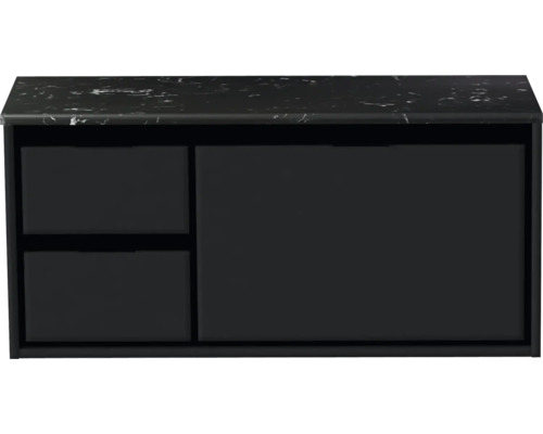 Skrinka pod umývadlo s dvomi zásuvkami a jednými dverami