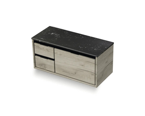 Skrinka pod umývadlo so zásuvkami a policou