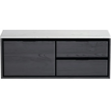 Skrinka pod umývadlo s dvomi zásuvkami a jednými dvierkami