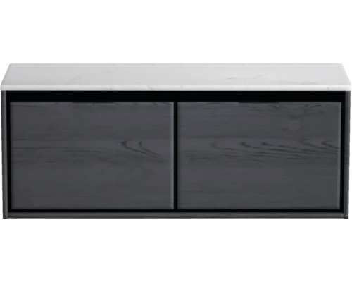 Skrinka pod umývadlo s dvomi dvierkami a doskou