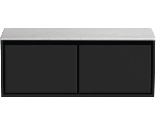 Skrinka pod umývadlo s dvomi dvierkami a pracovnou doskou