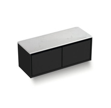 Skrinka pod umývadlo s dvoma zásuvkami a doskou