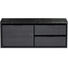 Skrinka pod umývadlo s dvomi zásuvkami a jednými dvierkami