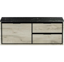 Skrinka pod umývadlo so zásuvkami a kamennou doskou