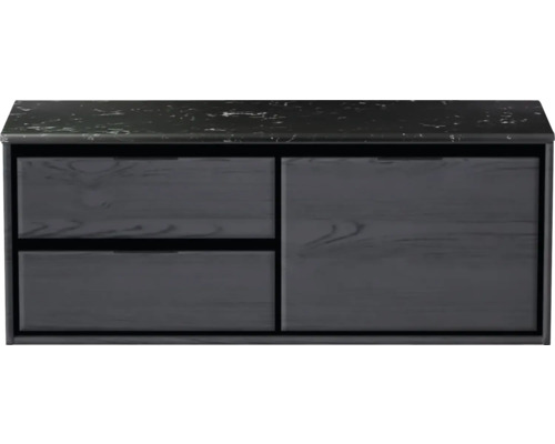 Skrinka pod umývadlo s dvoma zásuvkami a jednými dvierkami