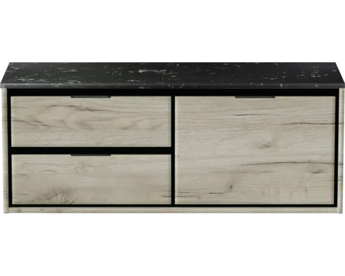 Skrinka pod umývadlo s dvomi zásuvkami a odkladacou plochou