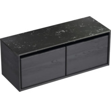 Závesná skrinka pod umývadlo s dvomi zásuvkami a odkladacou plochou