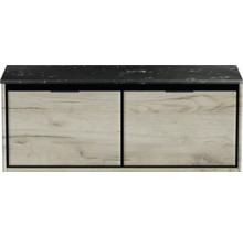 Skrinka pod umývadlo s dvomi zásuvkami a pracovnou doskou