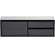 Skrinka pod umývadlo s dvoma zásuvkami a jednými dvierkami