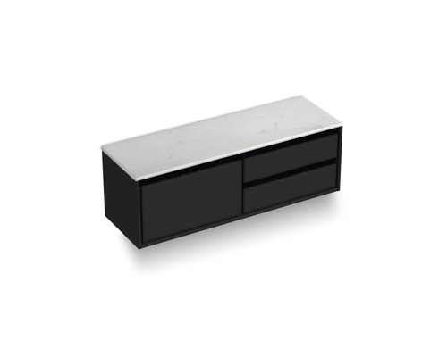 Skrinka pod umývadlo so zásuvkami a policou