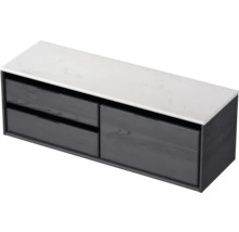 Skrinka pod umývadlo s dvomi zásuvkami a odkladacou plochou