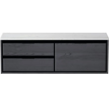 Skrinka pod umývadlo s dvomi zásuvkami a jednými dvierkami s mramorovou doskou