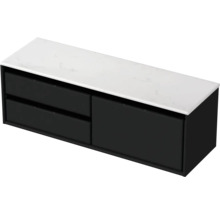 Skrinka pod umývadlo so zásuvkami a kamennou doskou