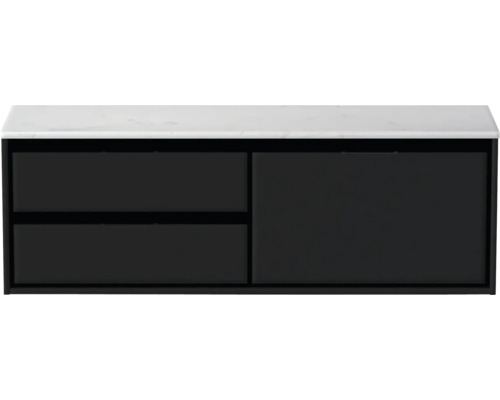 Skrinka pod umývadlo s dvomi zásuvkami a jednými dvierkami