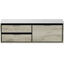 Skrinka pod umývadlo s dvomi zásuvkami a krytom