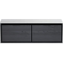 Skrinka pod umývadlo s dvomi zásuvkami a krycou doskou